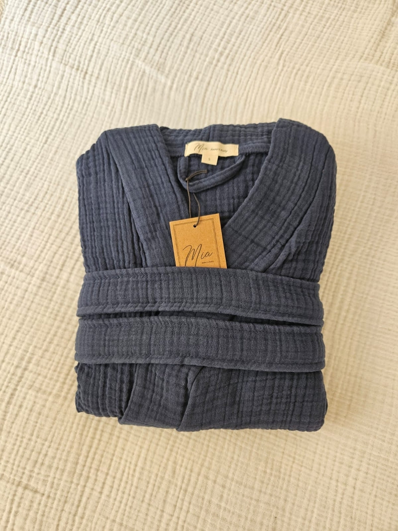 Turkish Cotton Muslin Robe
