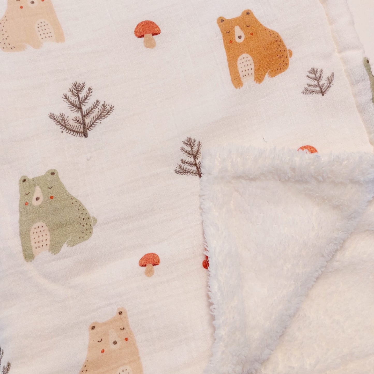 Sleepy Bear Poffy blanket/quilt