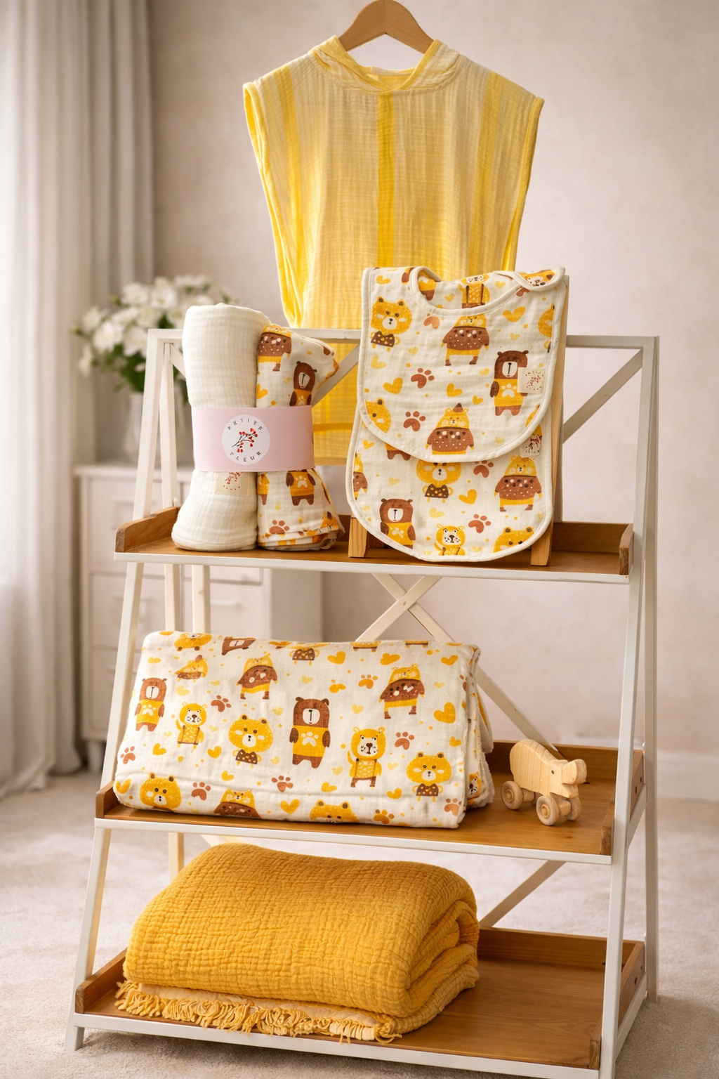 Yellow Bears Complete Newborn Set (5-piece)