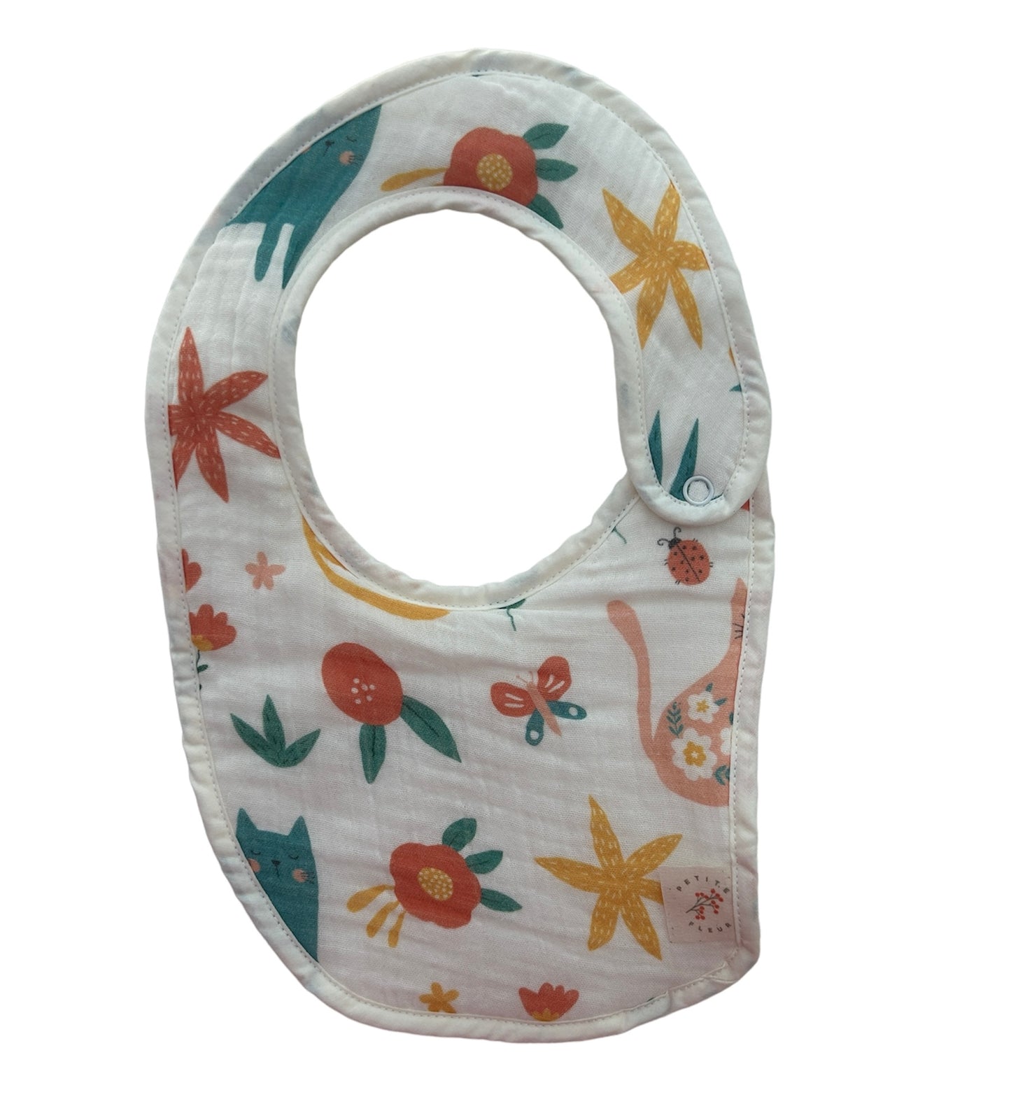 Swaddle and Bib Duo - Happy Cats