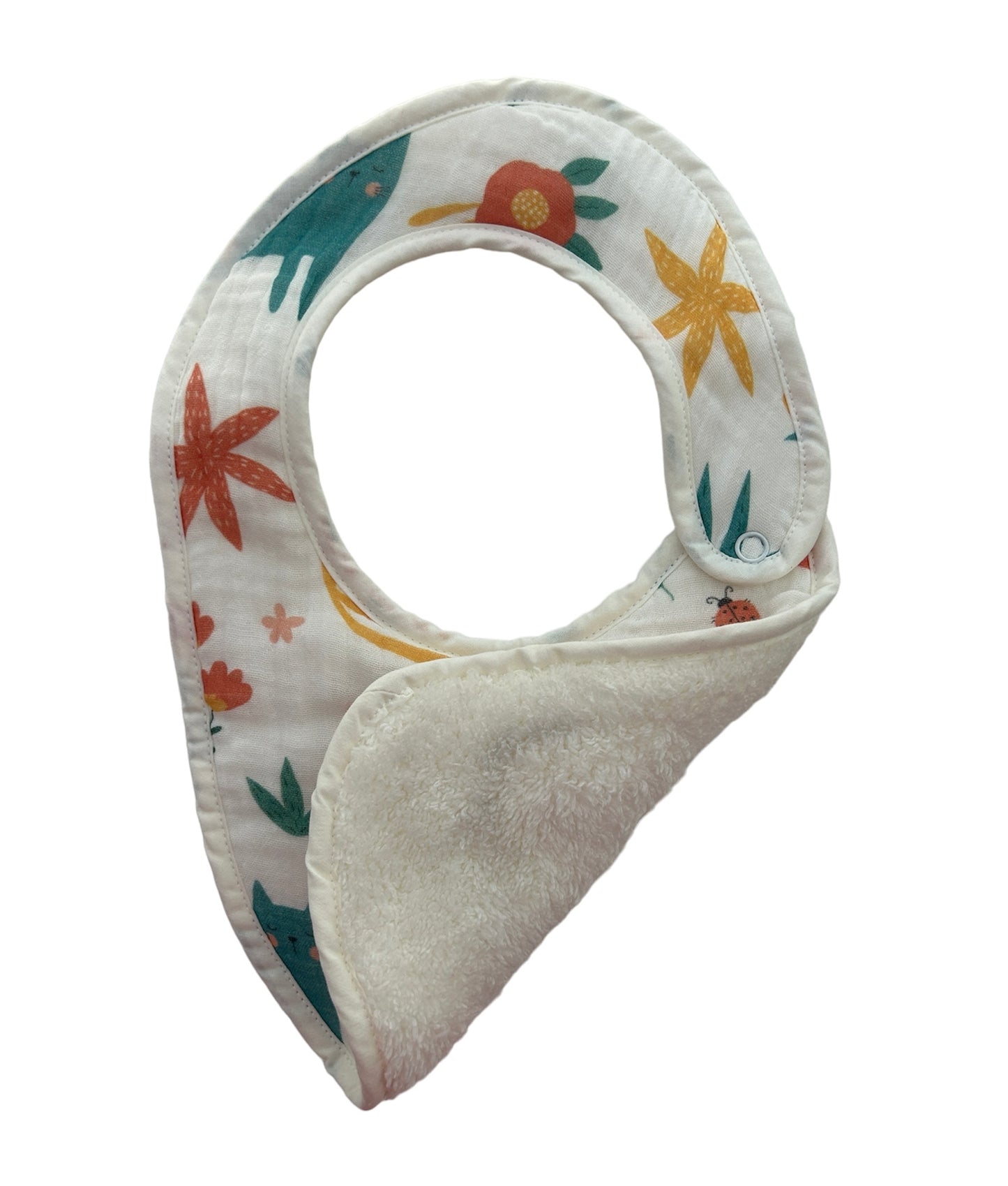 Swaddle and Bib Duo - Happy Cats