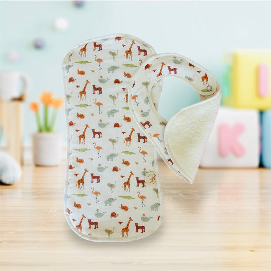 Bib & Burp Cloth Set - Boho Animals