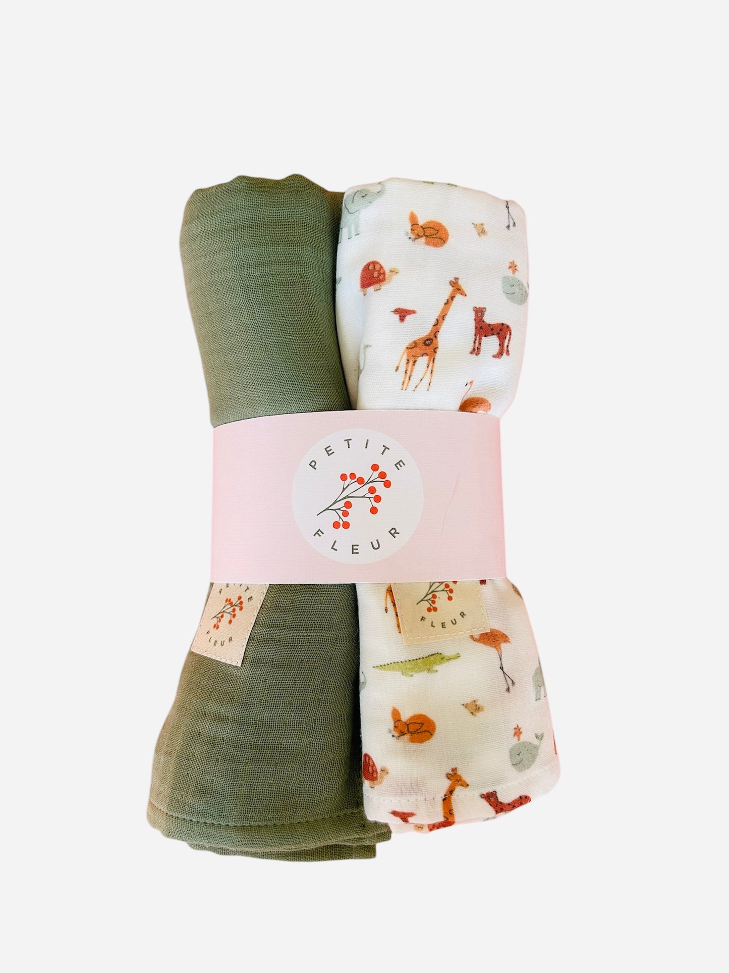 Boho Animals Swaddle Blanket Set