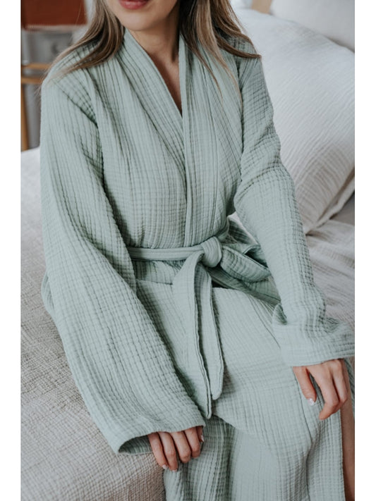 Turkish Cotton Muslin Robe