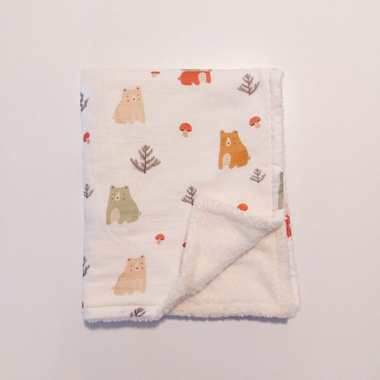 Sleepy Bear Poffy blanket/quilt