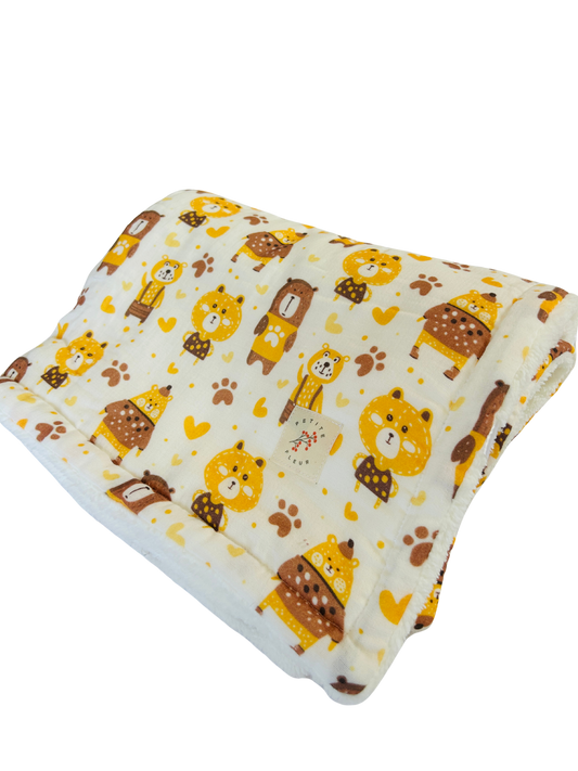 Poffy Blanket - Honey Bears