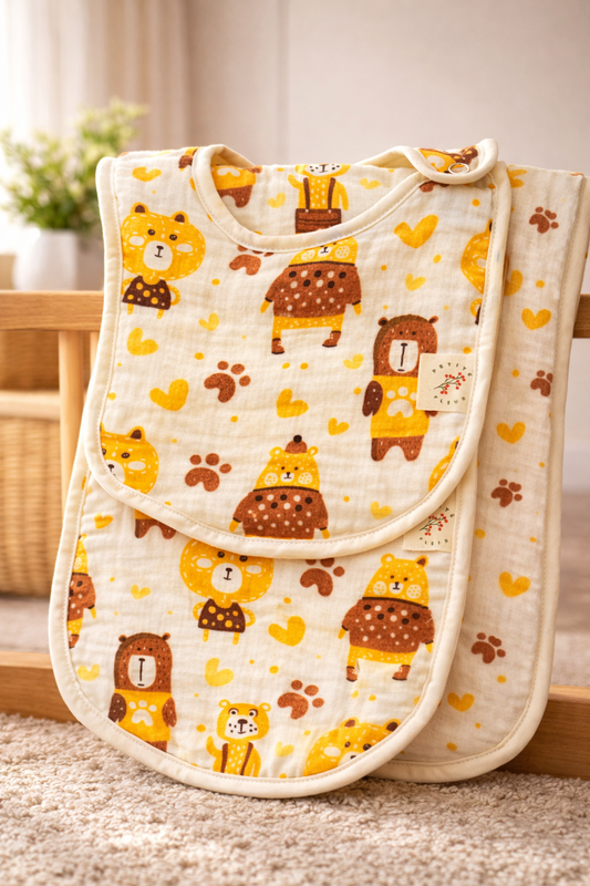 Yellow Bears Complete Newborn Set (5-piece)