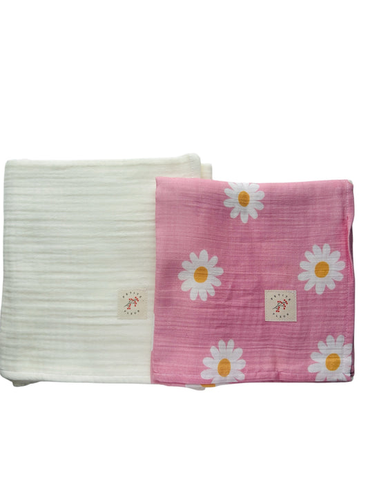 Daisy Swaddle Blanket Set